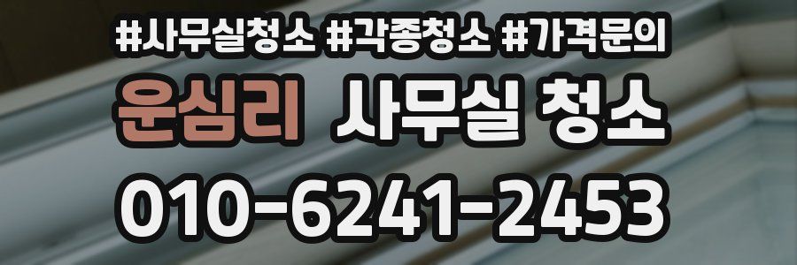 운심리 사무실 청소