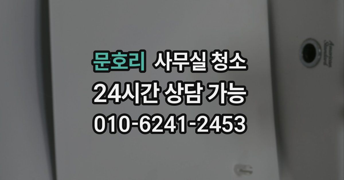 문호리 사무실 청소