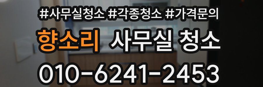 향소리 사무실 청소