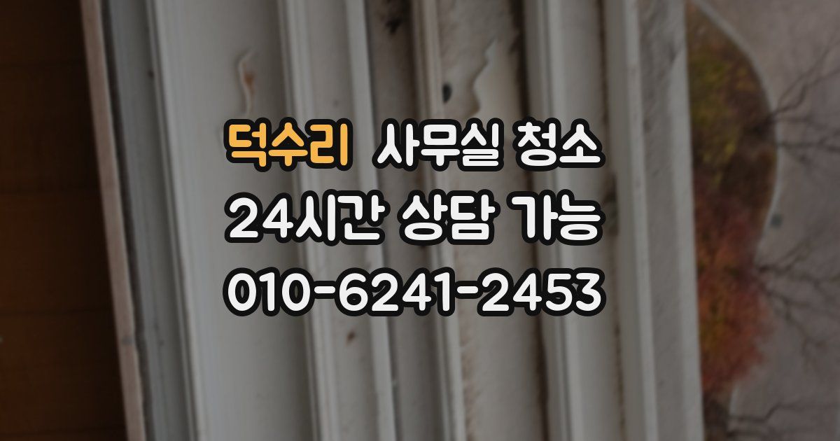 덕수리 사무실 청소