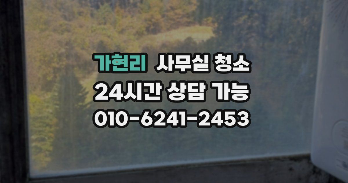 가현리 사무실 청소