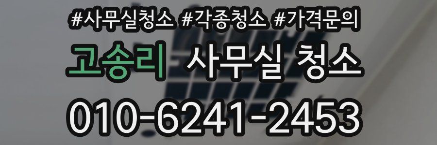 고송리 사무실 청소