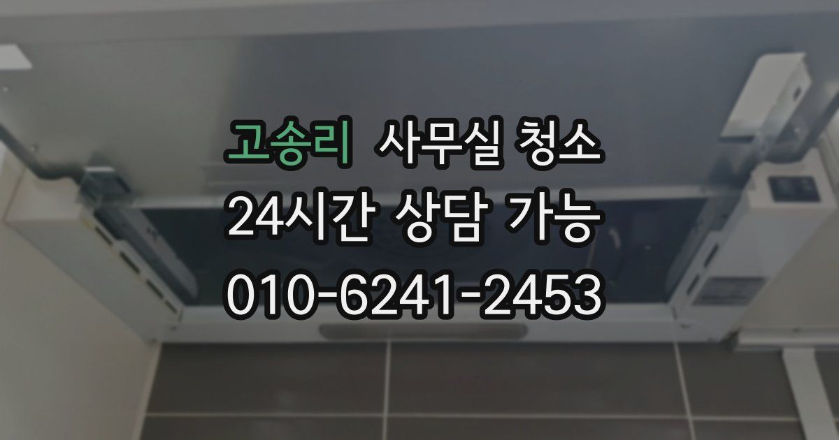 고송리 사무실 청소