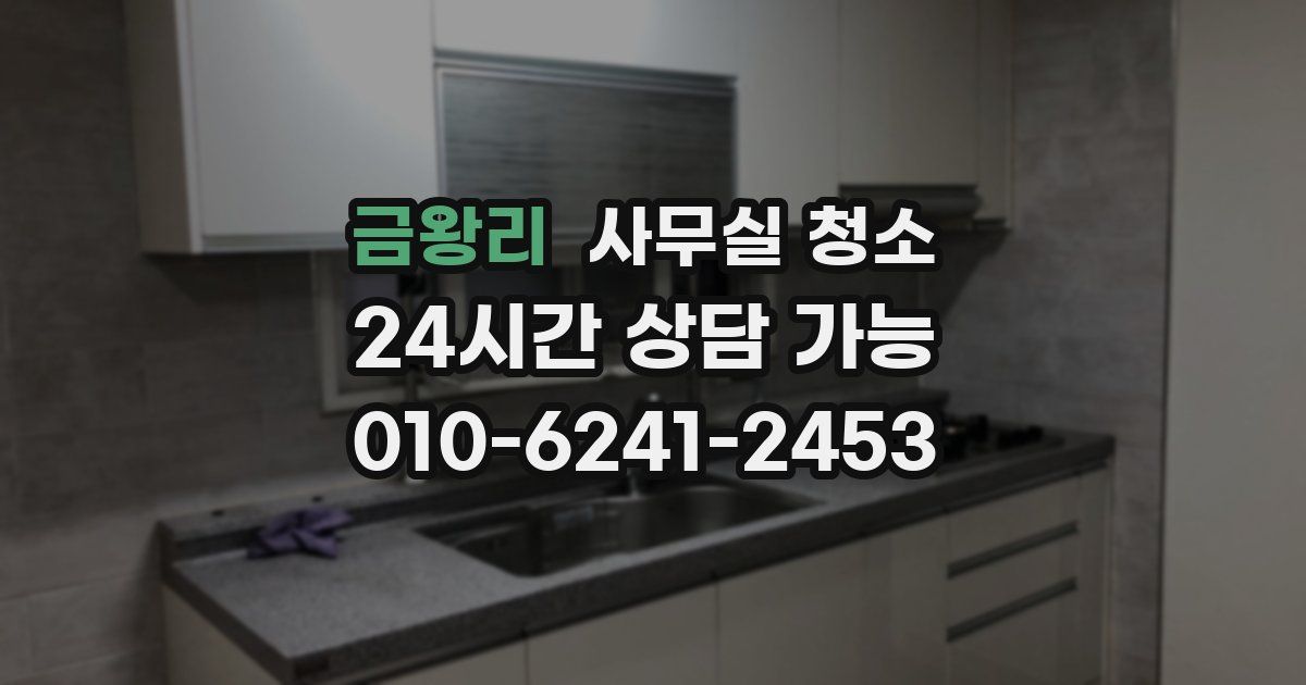 금왕리 사무실 청소