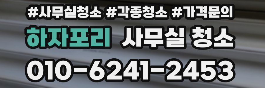하자포리 사무실 청소