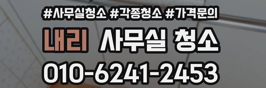내리 사무실 청소