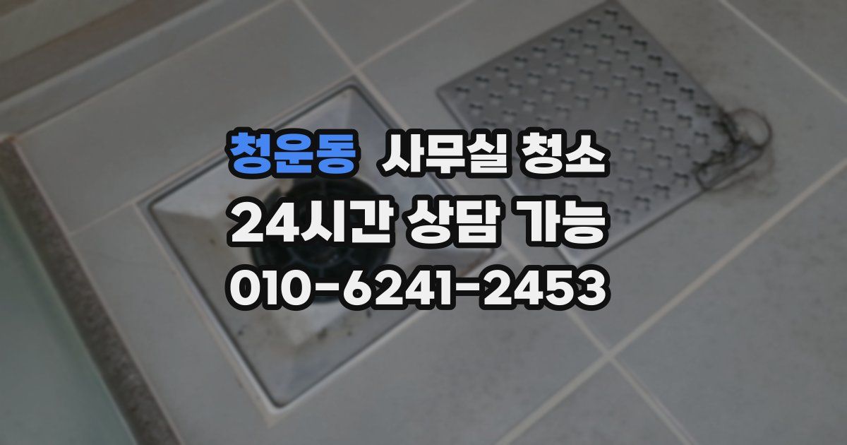청운동 사무실 청소