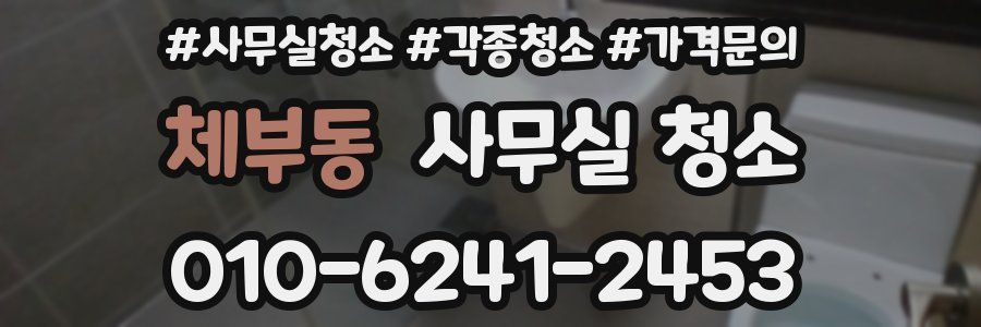 체부동 사무실 청소