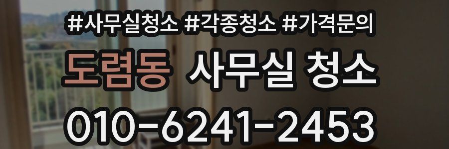 도렴동 사무실 청소