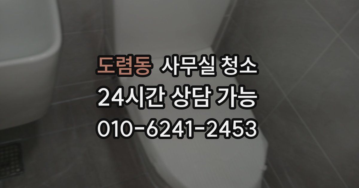 도렴동 사무실 청소