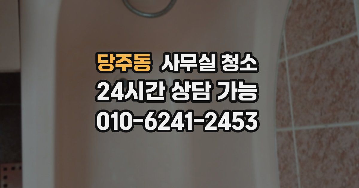 당주동 사무실 청소