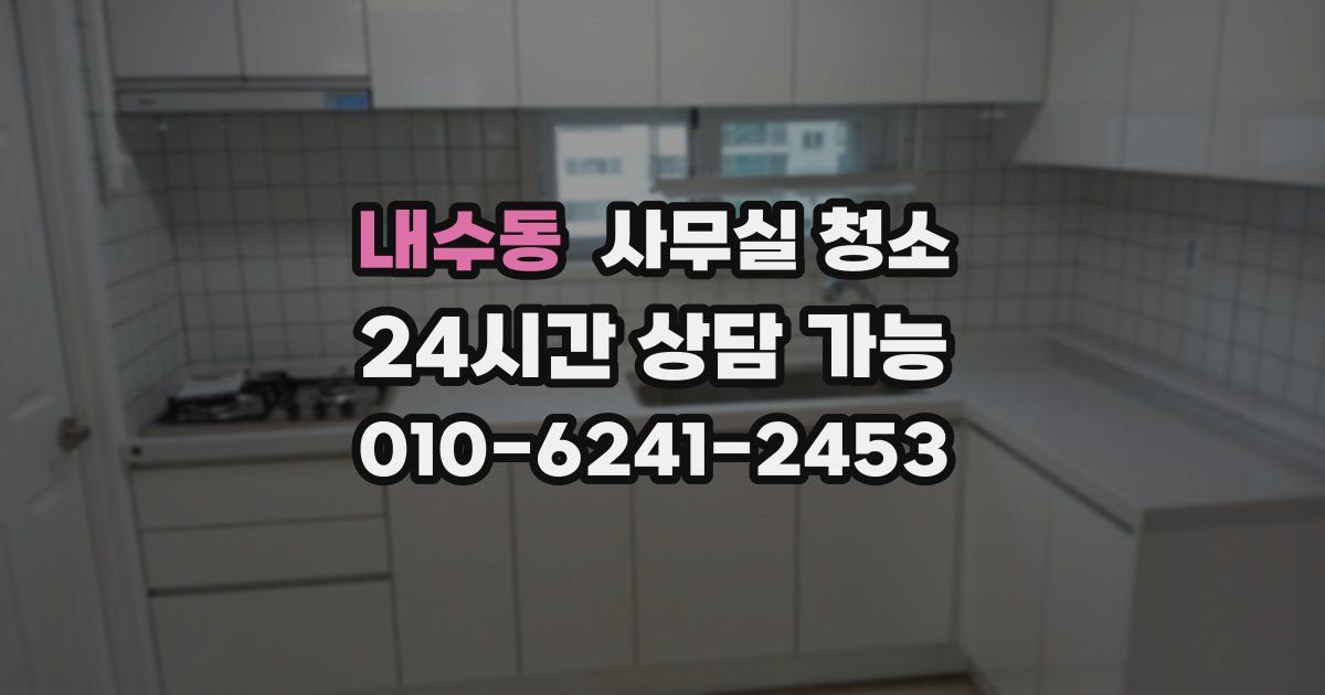 내수동 사무실 청소