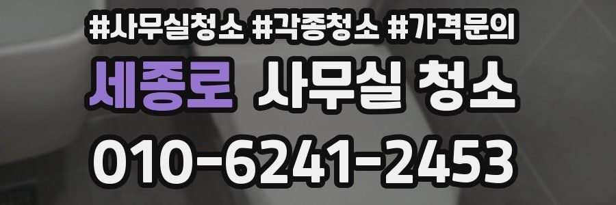 세종로 사무실 청소