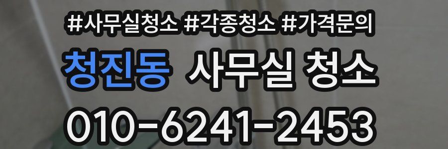 청진동 사무실 청소