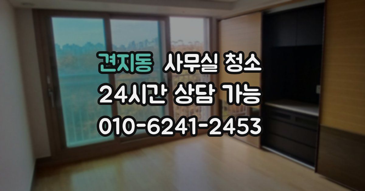 견지동 사무실 청소