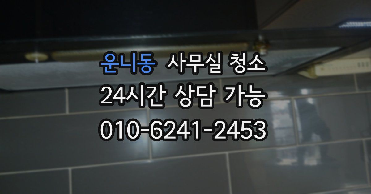 운니동 사무실 청소