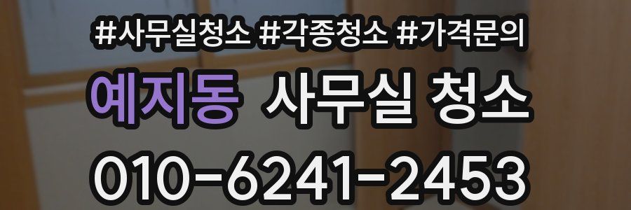 예지동 사무실 청소