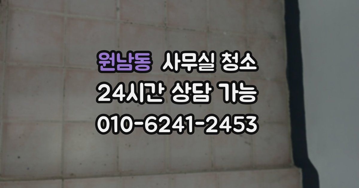 원남동 사무실 청소