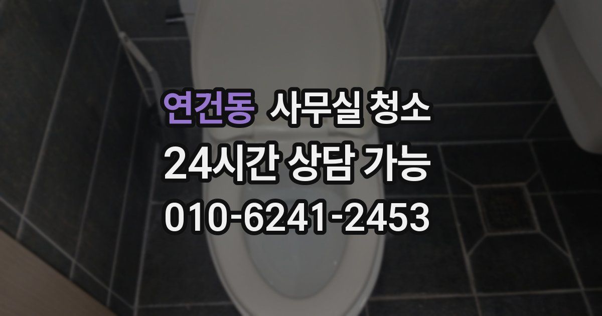 연건동 사무실 청소