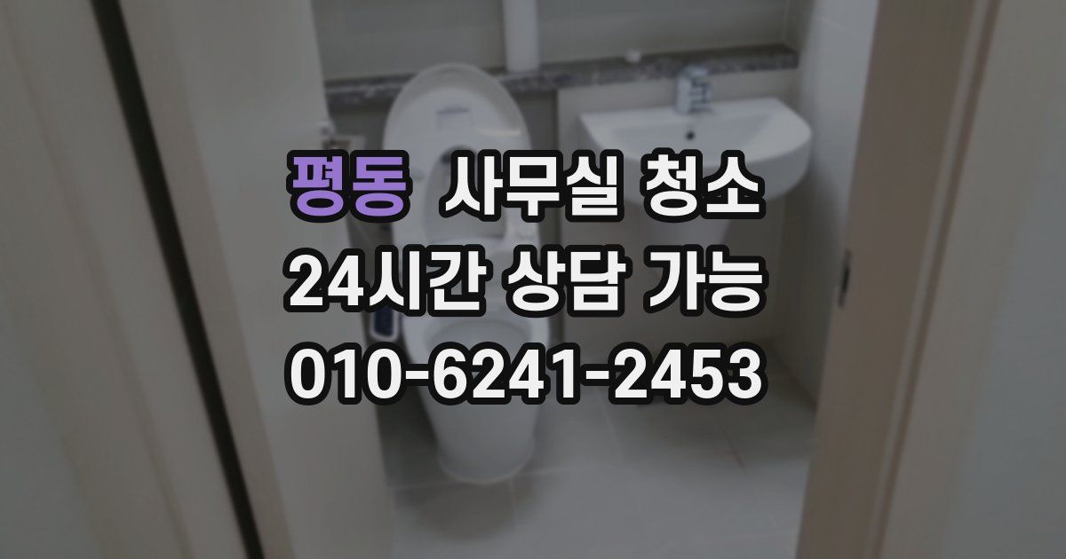 평동 사무실 청소
