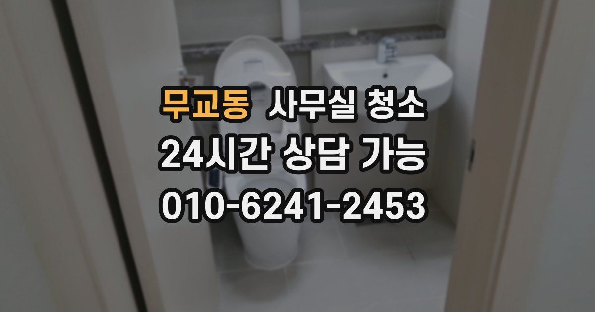 무교동 사무실 청소