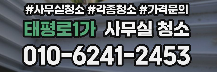 태평로1가 사무실 청소