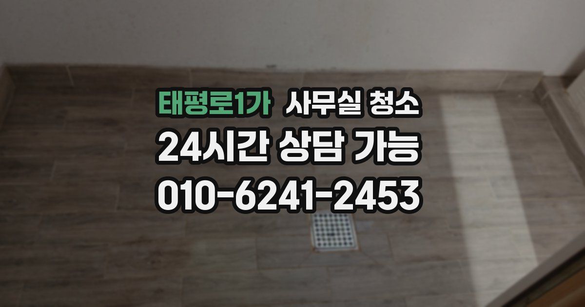 태평로1가 사무실 청소