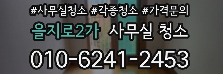 을지로2가 사무실 청소