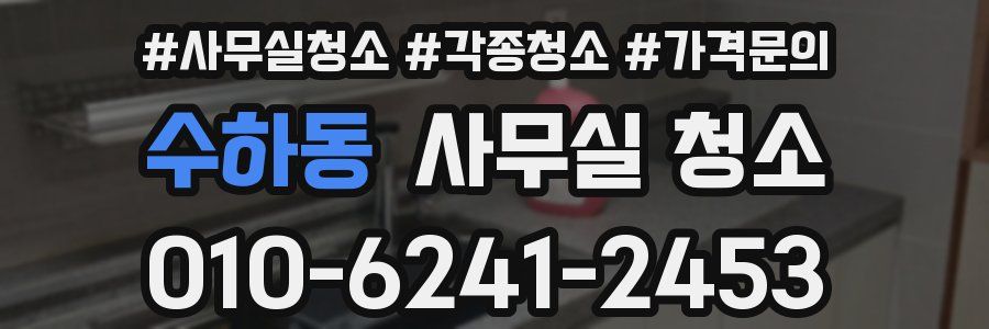 수하동 사무실 청소