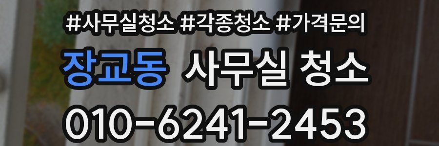 장교동 사무실 청소