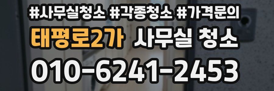 태평로2가 사무실 청소