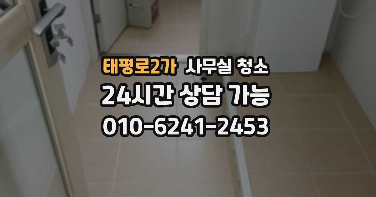 태평로2가 사무실 청소
