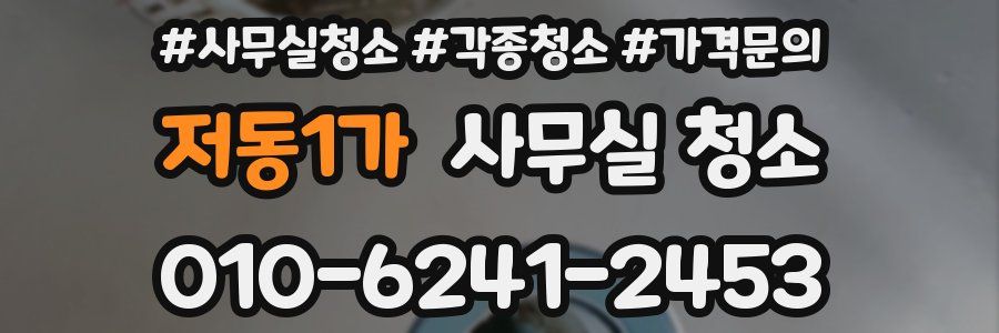 저동1가 사무실 청소