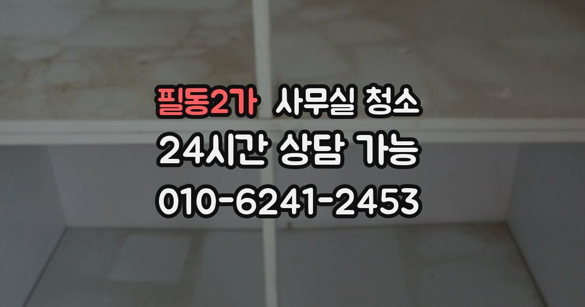 필동2가 사무실 청소