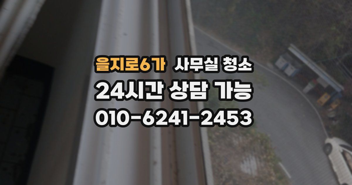 을지로6가 사무실 청소