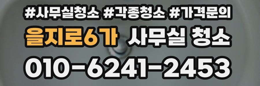 을지로6가 사무실 청소