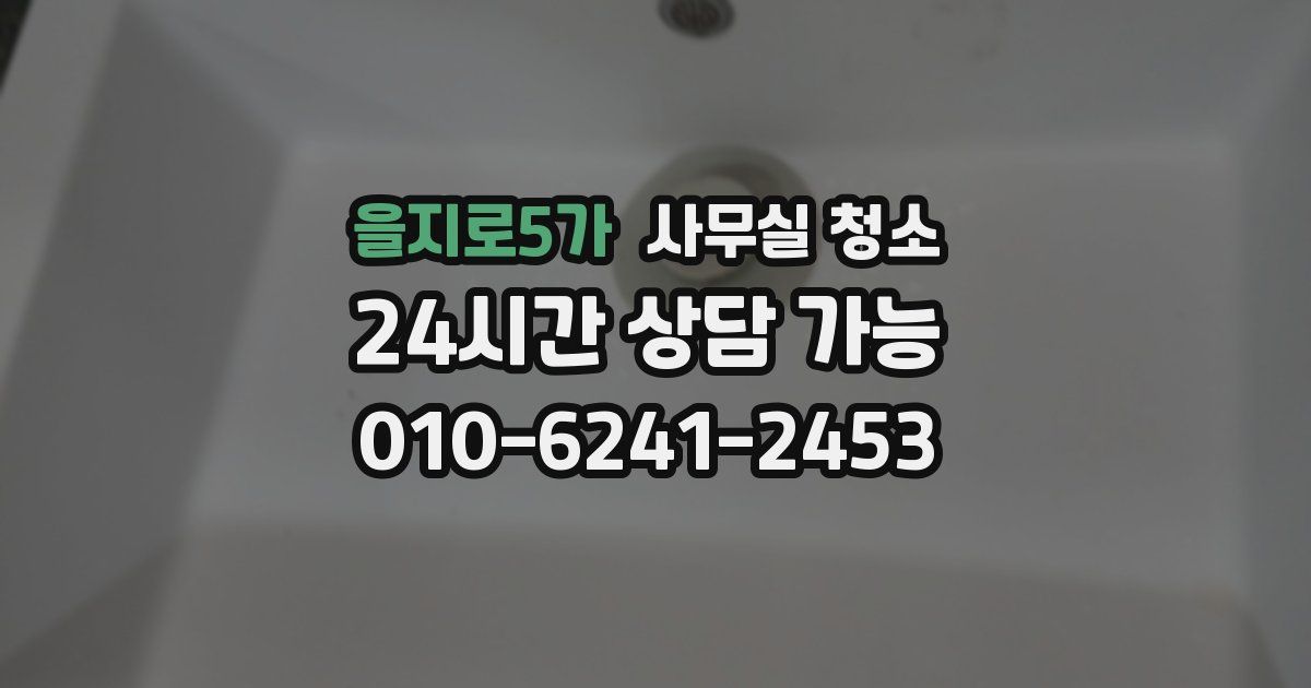 을지로5가 사무실 청소