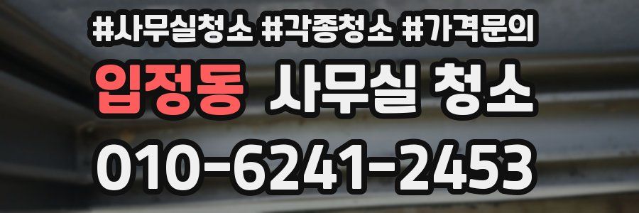 입정동 사무실 청소