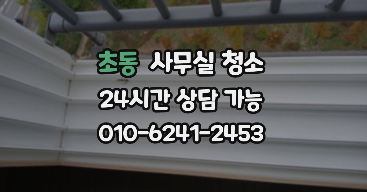 초동 사무실 청소