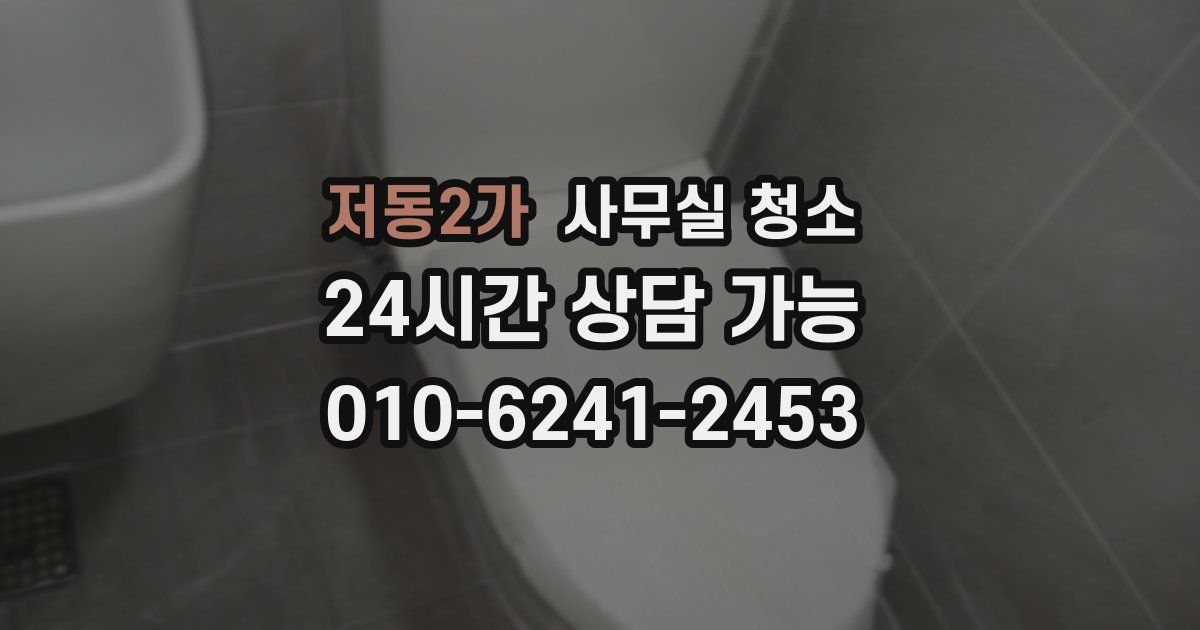 저동2가 사무실 청소