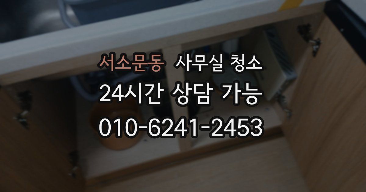 서소문동 사무실 청소