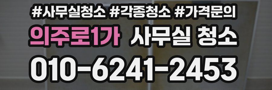 의주로1가 사무실 청소