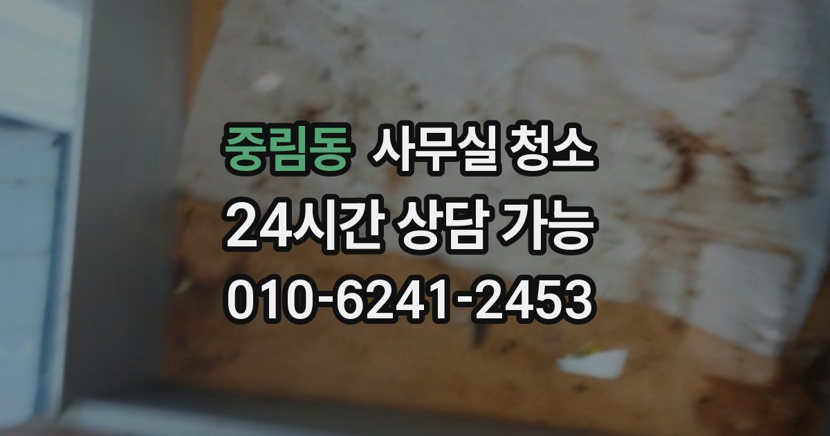 중림동 사무실 청소