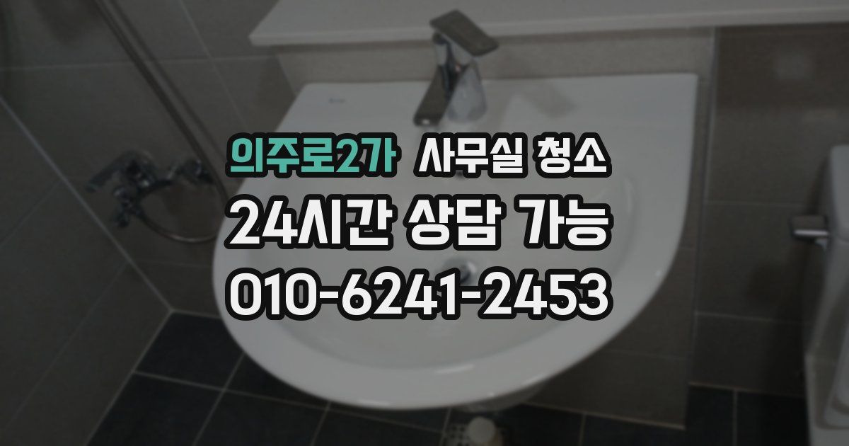 의주로2가 사무실 청소