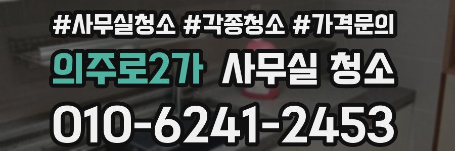 의주로2가 사무실 청소