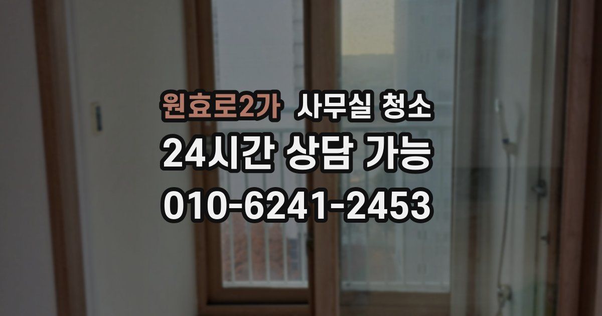 원효로2가 사무실 청소