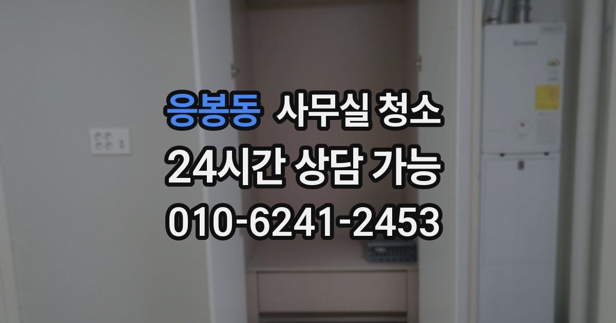 응봉동 사무실 청소