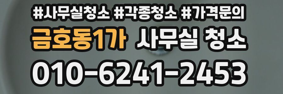 금호동1가 사무실 청소