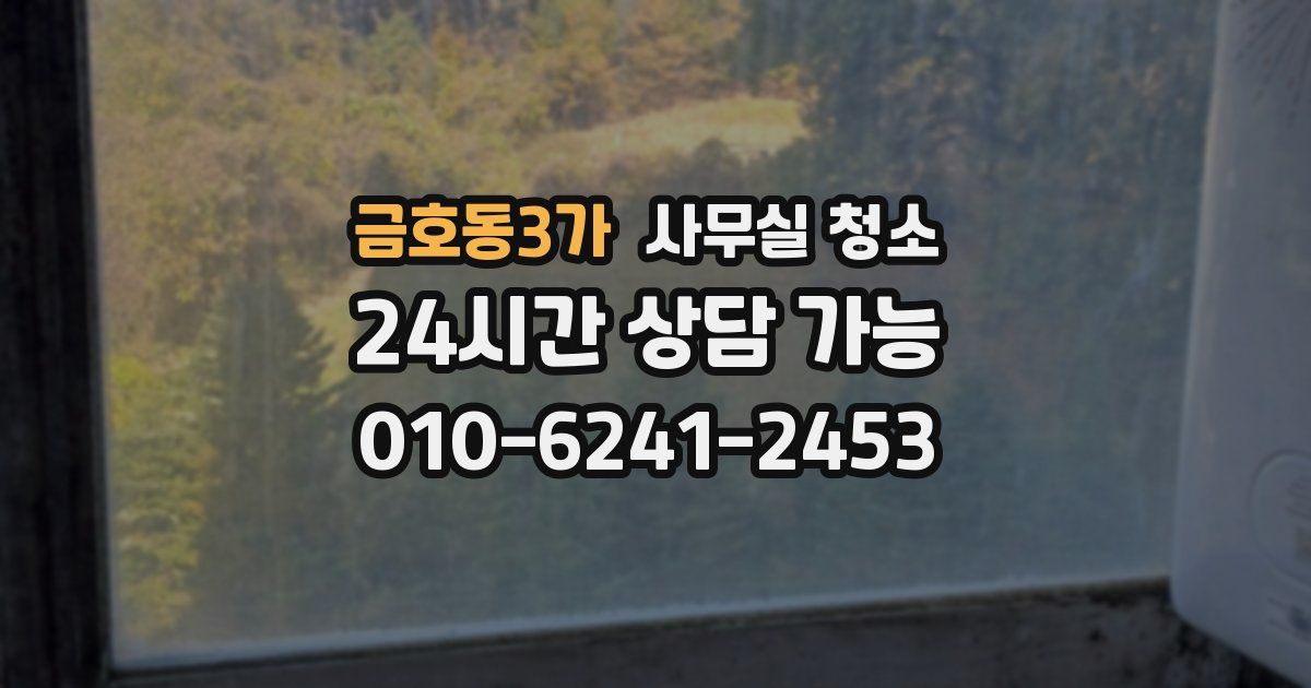 금호동3가 사무실 청소