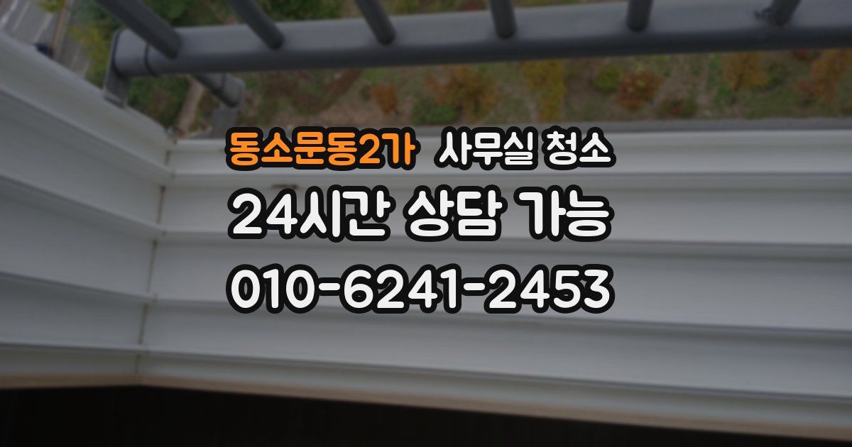 동소문동2가 사무실 청소